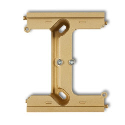 DECO Moduł rozszerzający puszkę natynkową pojedynczą, składaną do ramek wielokrotnych DECO złoty 29DPU-2