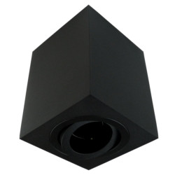 Oprawa sufitowa GU5.3 MR16 IP20 czarny aluminiowa natynkowa dekoracyjna ruchoma kwadrat Sensa GTV OS-SEN5097KWCZ-00