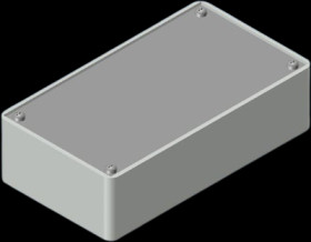 ABS enclosure, (L x W x H) 125 x 70 x 35 mm, gray (RAL 9018), COFFER A/6.5