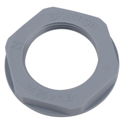 LAPP 53119030 SKINTOP GMP-GL-M25 Hex Locknut M25 x1.5 Grey