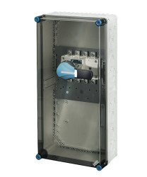 Skrzynka rozłącznikowa Mi, IP 65, wlk. 4, napęd zewn., 160 A, 4-bieg. +PE Mi 7457 20000591