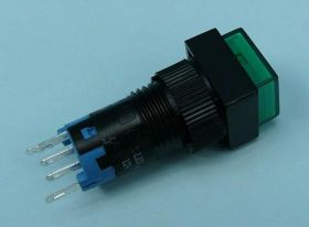 PBK-12BG 3,0A/250V GREEN PRZYCISK PODŚW