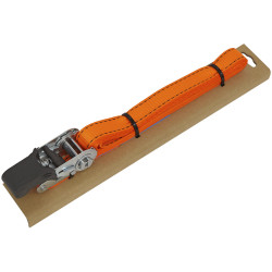 Sealey TD0635E Ratchet Strap Polyester Webbing +Corner Protector 25mm x 5m 600kg