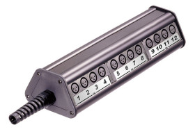 Złącza XLR 3 -pinowe Montaż na panelu XLR Złącze żeńskie (rodzaj A), złącze męskie (rodzaj B) Czarny