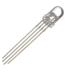 Dioda LED 5mm RGB wsp.anoda czerw/ziel/nieb.przezroczysta 4 nogi