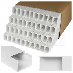 Listwa elektroinstalacyjna kanał kablowy BKK 40x25mm korytko z pokrywą KARTON=80m (40szt) NEKU