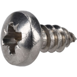 R-TECH 337129 Pozi Pan Head Self-Tapping A2 S/St Screws No.8 3/8in 9.5mm - Pk100