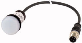 Kontrolka 24V ac/dc Biały Eaton średnica wycięcia 22mm Montaż panelowy