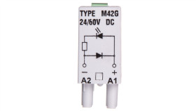 Moduł Sygnalizacyjny Ld (Diody: Led Zielony + D) 24-60V Dc M42g Szary 854843