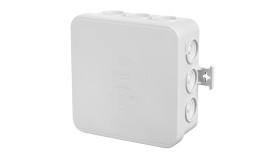 Puszka Hermetyczna N/T E12 85X85x39mm Pusta Ip55 Bezhalogenowa Szara 0297-00