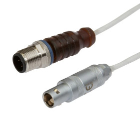 Czujnik indukcyjny wysoko temperaturowy 10-30VDC 100mA złącze kablowe M12 10m IVA0012T