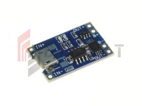 Zasilacz buforowy - Ładowarka Micro USB 1A do Li-Ion Li-Poly 18650 - na TP4056