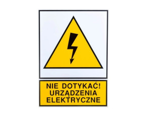 Tabliczka /znak ostrzegawczy/ TZO 210X297P N.D.U.E. E04TZ-01012150100 /10szt./