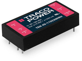 TracoPower TEN 40-11022WIRH Przetwornica DC/DC, do PCB 110 V/DC +12 V/DC 1.666 A 40 W Ilość wyjść: 2 x Content 1 szt.