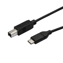 Kabel USB Złącze A USB C Złącze B USB B dł. 3m Kabel USB-C do USB-B USB 2.0 kolor: Czarny