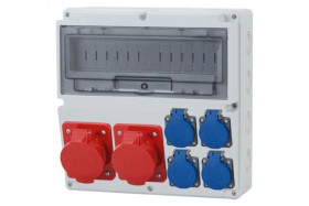 Rozdzielnica LAGO 14M - gniazda 16A 5p, 32A 5p, 4x230V /14 modułów/