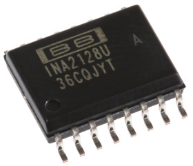 Wzmacniacz pomiarowy SOIC Texas Instruments Podwójne, 1.3MHz