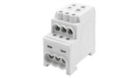 Blok Rozdzielczy Dbr 200A (1X70,1X35 / 6X16) Al/Cu - Szary