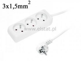 Przedłużacz 3GN 3m + 0 bez przeł. 3x1,5mm