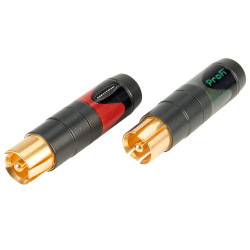 Neutrik NF2C-B/2 Profi Gold Plated Phono Plugs