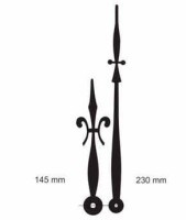 UM213B.H292 Komplet wskazówek do mechanizmów wzmocnionych H: 145mm M: 230mm