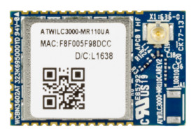 Moduł WiFi ATWILC3000-MR110CA, WEP, WPA, WPA2, SDIO, SPI, 3 to 3.6V, Microchip