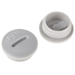 Zaślepka do dławnic kablowych PG11 PS Szary do Dławik śruby kablowej Lapp Gwintowany