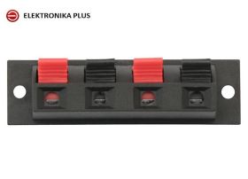 GNIAZDO GLOŚNIKOWE 4 PINY NA PŁYTCE