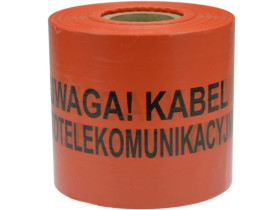 Folia ostrzegawcza POMARAŃCZOWA 20cm x 500m