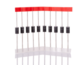 Vishay Dioda DO-201AD 3 A Otwór przelotowy 1 kV Pojedyncza Dioda prostownicza 2-pinowy 1N5408-E3/54