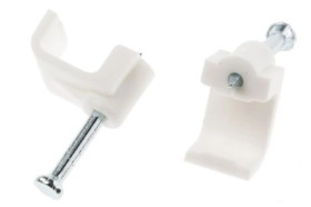 Spinka do kabli Prostokątna obejma do kabli, materiał: PE, 9.8 x 10 x 10mm, RS PRO