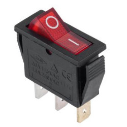 Wyłącznik IRS-101-1C3r 15A 250V czerwony