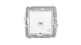 Mini Przycisk /Dzwonek/ W Stylu Amerykańskim Biały Mwpus-4