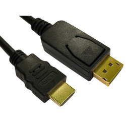 TruConnect 16-1728 2m Display Port M to HDMI M Black Cable