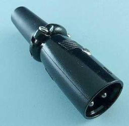 WT.MIKR.XLR 3-PIN NA KABEL NC-407P BK