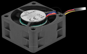 67299 Axial Fan, 24 V DC, 40 x 40 x 20 mm, black