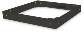 Base, sheet steel, (L x W x H) 800 x 800 x 100 mm, black, for Unique &amp; Dynamic Basic network cabinets, DN-19 PLINTH-8/8-B