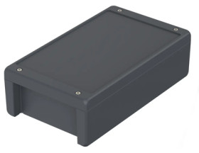 Aluminum enclosure, (L x W x H) 299 x 173 x 90 mm, graphite gray (RAL 7024), IP69K, 00166334