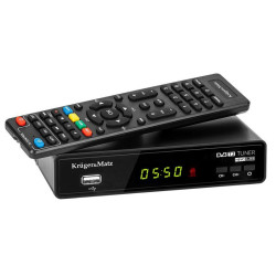 Tuner TV naz. DVB-T2 H.265 HEVC KM0550A Kruger&Matz USB,HDMI,Scart
