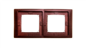 Simon Basic Neos Ramka Podwójna Ip44 Mahoniowy Bmrc2b/050