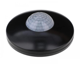 Czujnik ruchu 1000W 360 stopni 230V AC podczerwień czarny DR-06B