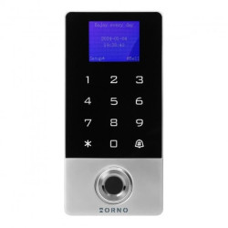 Zamek szyfrowy dotykowy z czytnikiem kart i breloków zbliżeniowych oraz czytnikiem linii papilarnych, Wi-Fi, IP68, 1 p,OR-ZS-829