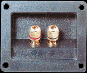 Speaker terminal, square design