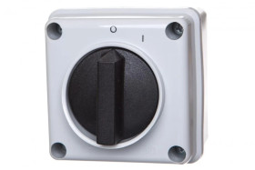 Łącznik krzywkowy 0-1 1P 12A w obudowie Łuk E12-53 IP-65 921253