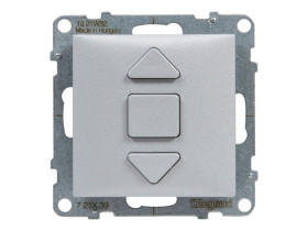 SUNO Wyłącznik rolet 3 pozycyjny: góra dół stop - bezpośrednie sterowanie roletami aluminium 721339 LEGRAND