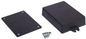 ABS enclosure, (L x W x H) 90.7 x 65.3 x 21.8 mm, black, 4U32090702000