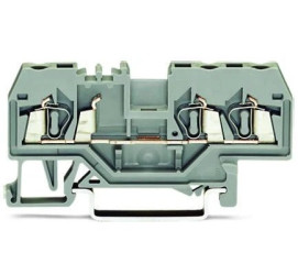 Blok zacisków przelotowych WAGO poziomy: Pojedynczy 28 → 12AWGZacisk klatkowy 280 24A 800 V