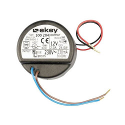EKEY 100205 PSU DIN Rail IP20 230VAC to 12VDC 2A Home/Commercial Use
