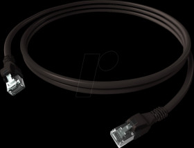 CPP1OSASAS0050 Cat.6a patch cable, DualBoot, PushPull, S/FTP, black, 5 m