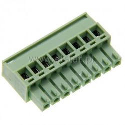 Listwa montaż. pionowa 8-zacisk. żeńska r=3,81mm